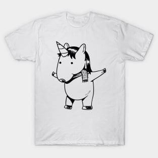 Unicorn - Cute and funny unicorn hand drawn T-Shirt